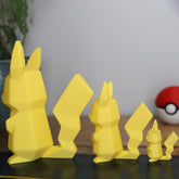Low Poly 3D Printed Pikachu Figurine - Retro Pokemon Model - The 3D Print Smiths
